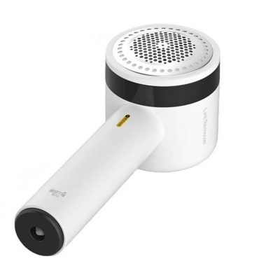 Secador de cabelo portátil branco com detalhes pretos e texto BONECO