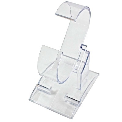Suporte acrílico transparente para relógio