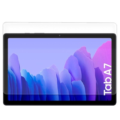 Tablet Samsung Galaxy Tab A7 com ecrã colorido e moldura preta