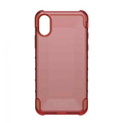 Capa vermelha translúcida para smartphone com cantos reforçados