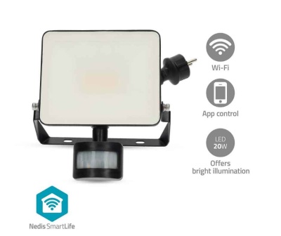 Projetor LED 20W com sensor de movimento e controlo por app