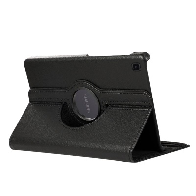 Capa preta para tablet Samsung com suporte circular giratório