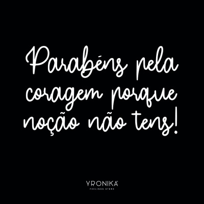 Fundo preto com texto branco 