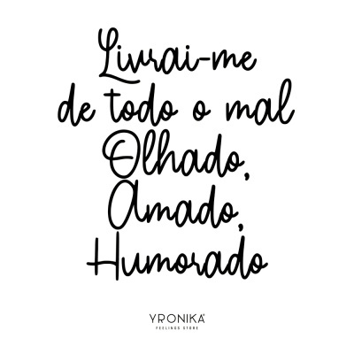 Texto manuscrito com mensagem e logótipo YRONIKA sobre fundo branco