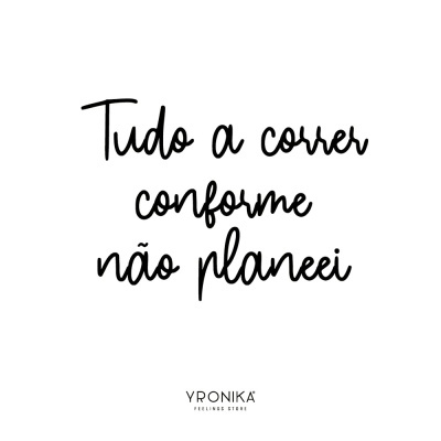 Texto manuscrito em preto sobre fundo branco com mensagem e marca YRONIKA