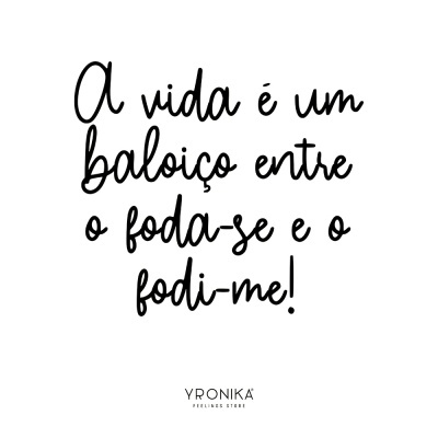 Texto motivacional preto em fundo branco com marca YRONIKA.