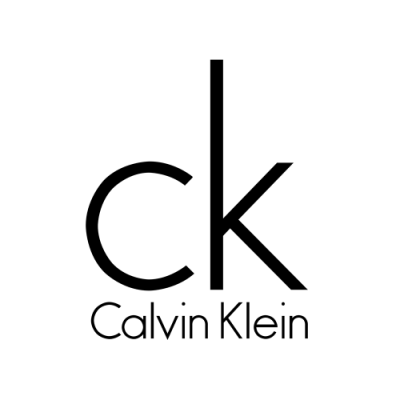 Logótipo preto da Calvin Klein em fundo branco