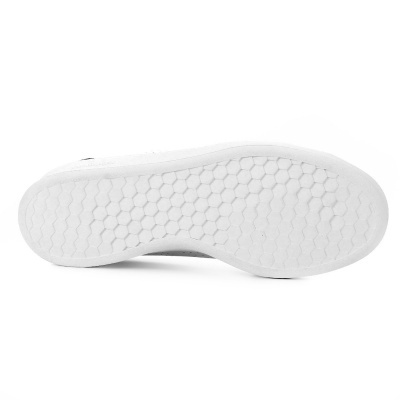 Sola branca de sapato com padrão hexagonal