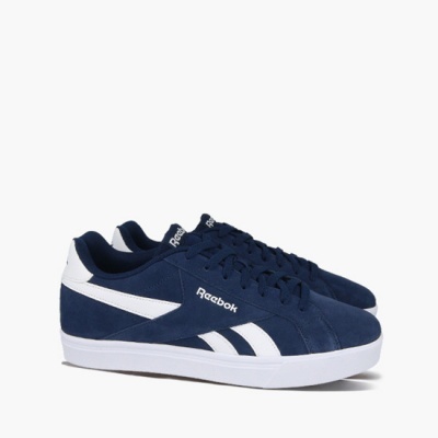 Sapatilhas Reebok azuis com detalhes brancos e sola branca