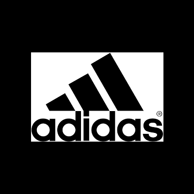 Logótipo da marca adidas em preto sobre fundo branco.