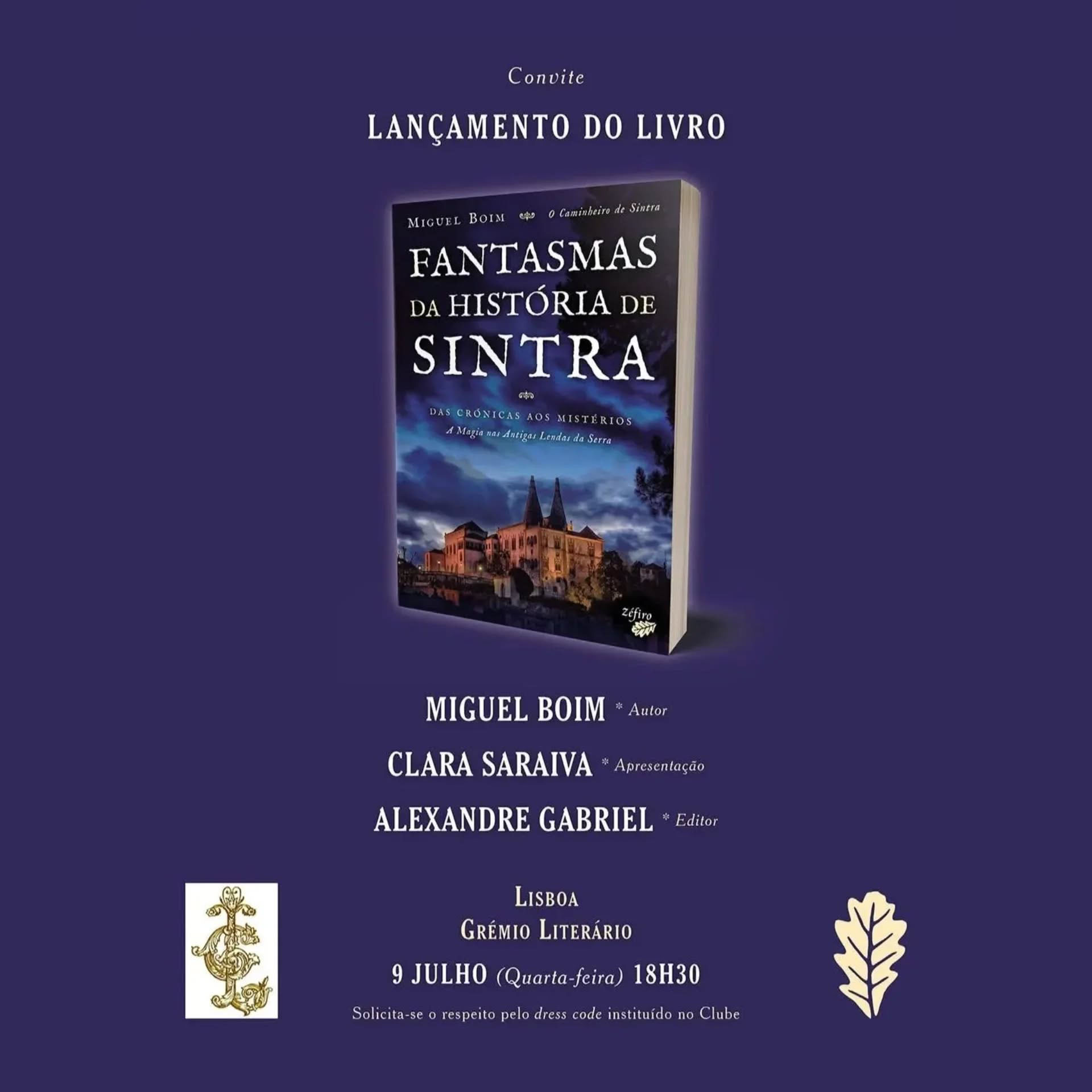 Apresentação no Grémio Literário de Lisboa - 9 Julho