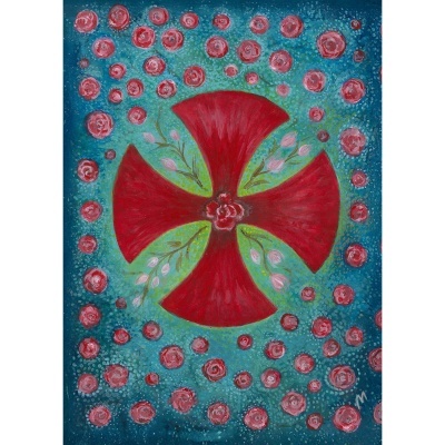 Impressão Fine Art A3 - Rosa-Cruz