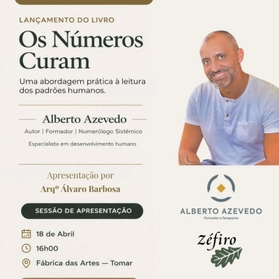 Lançamento de "Os Números Curam" em Tomar a 18 Abril