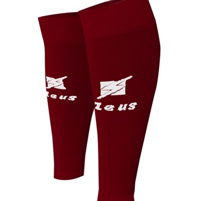 Perneiras esportivas vinho com logo Zeus branco