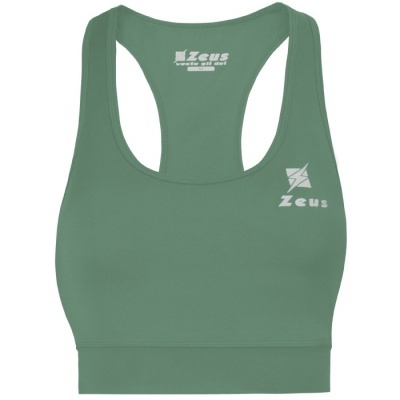 Top desportivo verde com logo branco Zeus