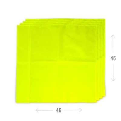 Panose amarelo fluorescente quadrados 46x46