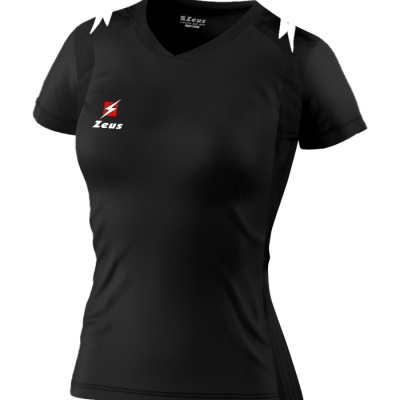 Camisola desportiva preta com logo Zeus