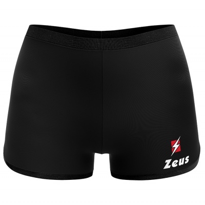Calções de banho pretos com logótipo Zeus