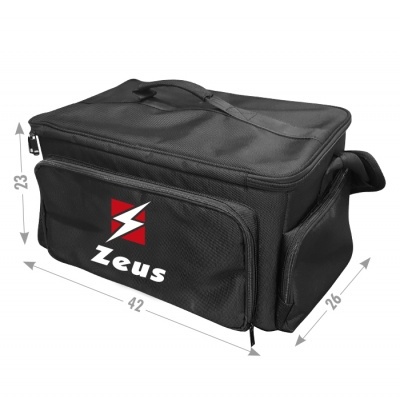 Mala preta Zeus com bolso frontal e alça