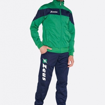 homem com fato de treino verde e azul escuro Zeus