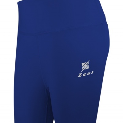 Calças desportivas azuis com logo Zeus branco