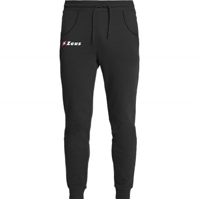 Calças de treino pretas com logo Zeus