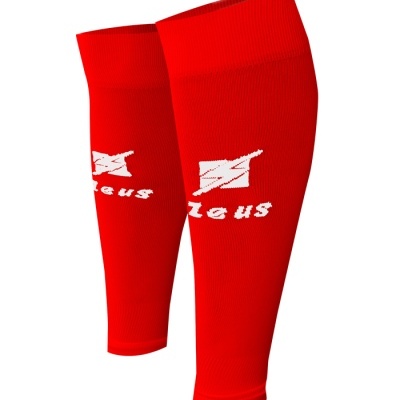 Par de caneleiras vermelhas com logótipo branco ZEUS