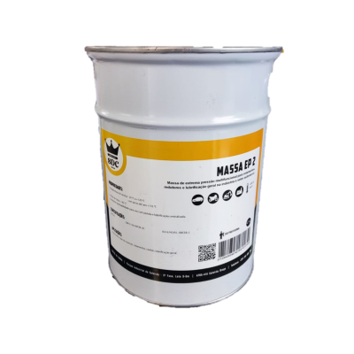 Bidão metálico branco com etiqueta amarela e branca do produto MASA EP 2.