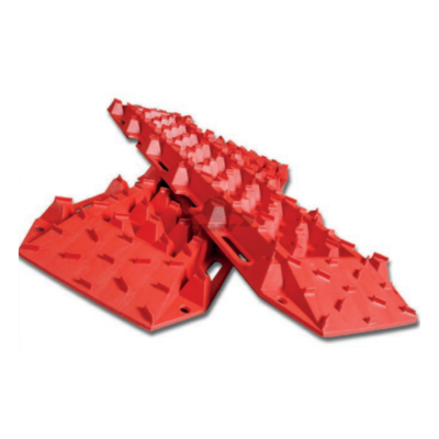 Placas vermelhas antiderrapantes para libertação de veículos