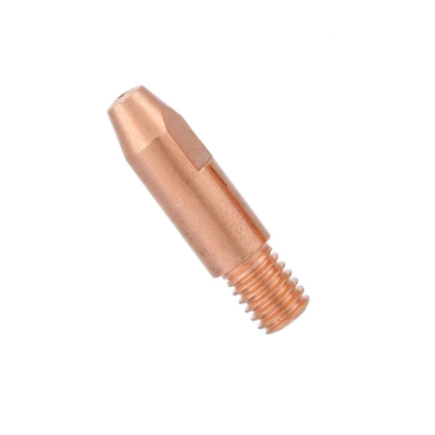 Ponta de contacto de cobre com rosca, fundo branco